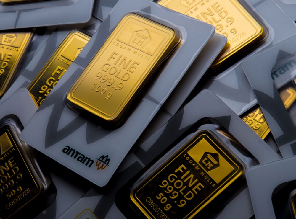 Harga Emas Antam Hari ini Turun Menjadi Rp1.075.000 per gram