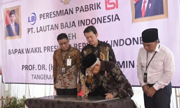 Wapres Ma'ruf Amin Minta Industri Baja Penuhi Kebutuhan Infrastruktur Nasional