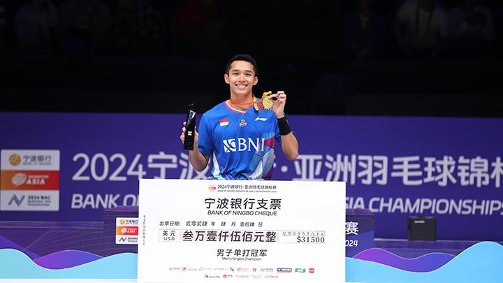 Jonatan Christie Tak Menyangka Bisa Juara Badminton Asia Championships 2024 setelah Raih Gelar All England 2024