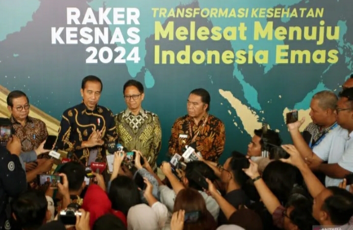 Presiden Jokowi Buka Rapat Kerja Kesehatan Nasional 2024